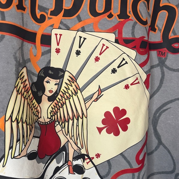 Von Dutch Lucky 8-Ball All Over Print Hoodie - Picture 6 of 6